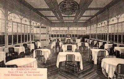 POSTAL PV09782: American Lake Gava Hotel Restaurante, Gran Comedor