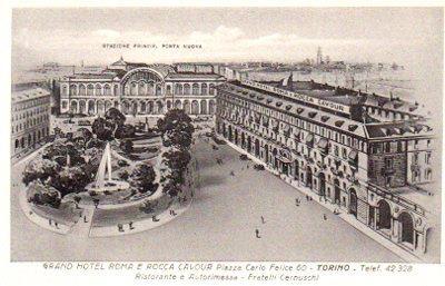 POSTAL PV09787: Grand Hotel Roma e Rocca Cavour, Torino