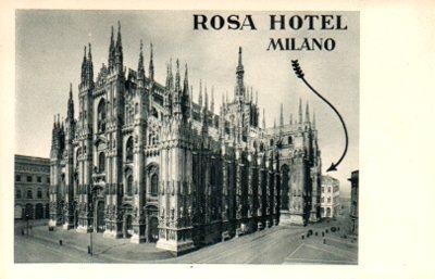 POSTAL PV09788: Rosa Hotel, Milano