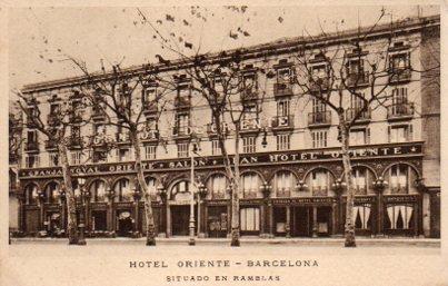 POSTAL PV09799: Hotel Oriente, Barcelona