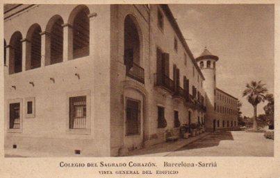 POSTAL PV09804: Edificio del  Colegio del Sagrado Corazon, Barcelona