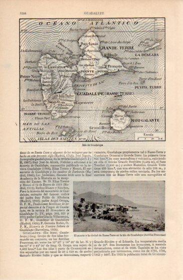 LAMINA V40109: Mapa de la Isla de Guadalupe