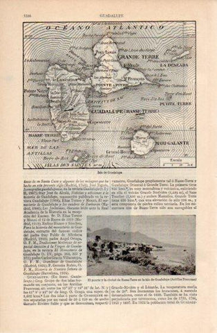 LAMINA V40109: Mapa de la Isla de Guadalupe
