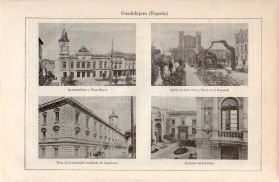 LAMINA V40088: Edificios en Guadalajara, España