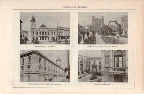 LAMINA V40088: Edificios en Guadalajara, España