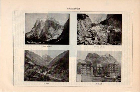 LAMINA V40086: Vistas de Grindelwald