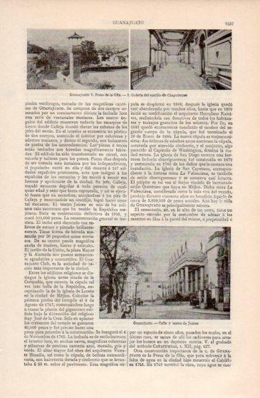 LAMINA V40118: Presa de Olla y calle y teatro Juarez en Guanajuato
