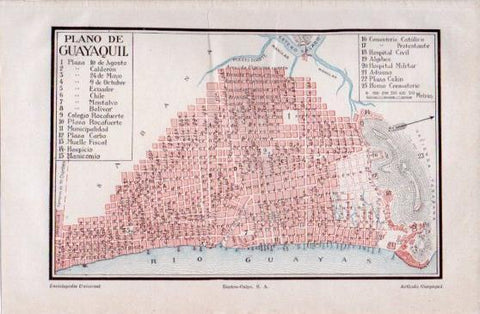 LAMINA V40132: Plano de Guayaquil