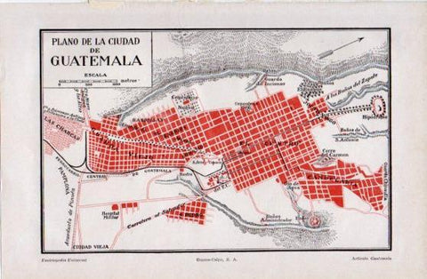 LAMINA V40131: Plano de la ciudad de Guatemala