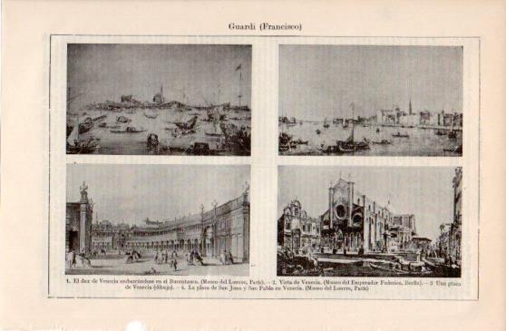 LAMINA V40126: Obras sobre Venecia por Francisco Guardi