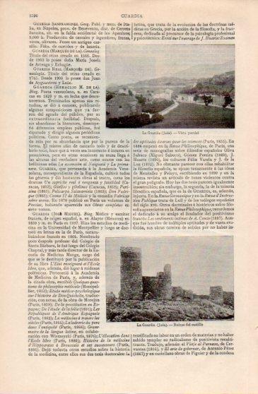 LAMINA V40122: Vista y Castillo en La Guardia, Jaen