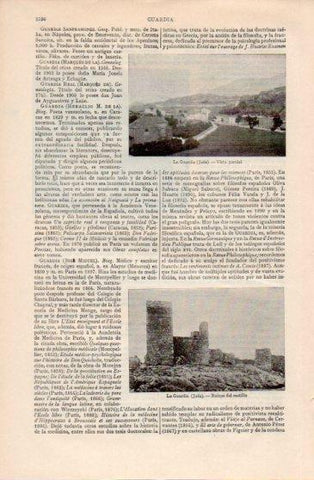 LAMINA V40122: Vista y Castillo en La Guardia, Jaen