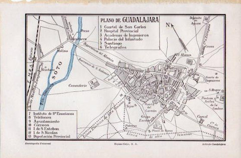 LAMINA V40083: Plano de Guadalajara