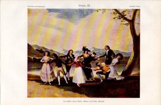 LAMINA V40025: La gallina ciega por Goya