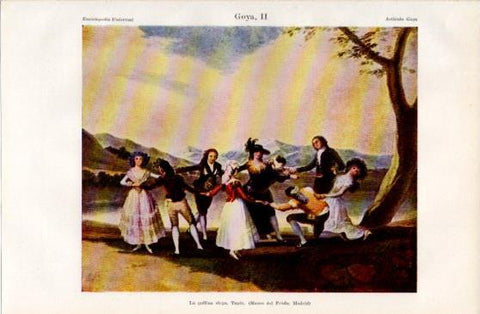 LAMINA V40025: La gallina ciega por Goya
