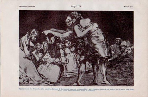 LAMINA V40022: Aguafuerte de Los Disparates por Goya