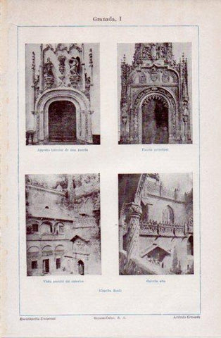 LAMINA V40052: Capilla Real de Granada