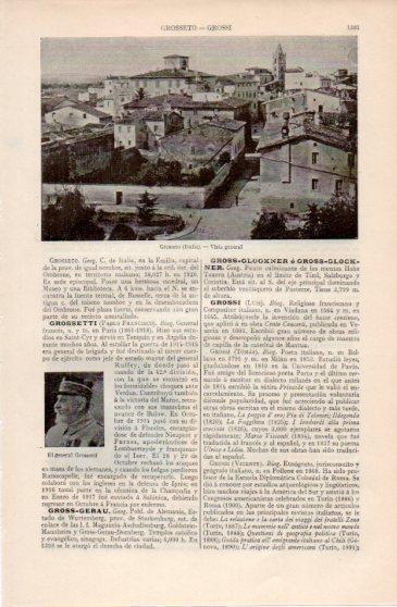 LAMINA V40075: Vista de Grosseto, Italia