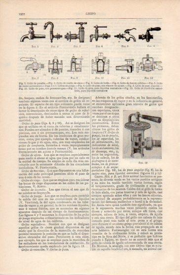 LAMINA V40073: Tipos de grifos