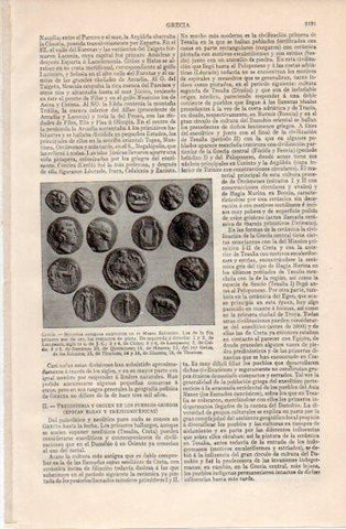 LAMINA V40066: Monedas antiguas de Grecia del Museo Britanico