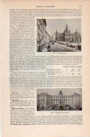 LAMINA V40064: Plaza Mayor y Edificio del Johanneum en Graz