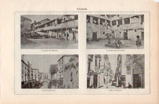 LAMINA V40054: Calles varias en Granada