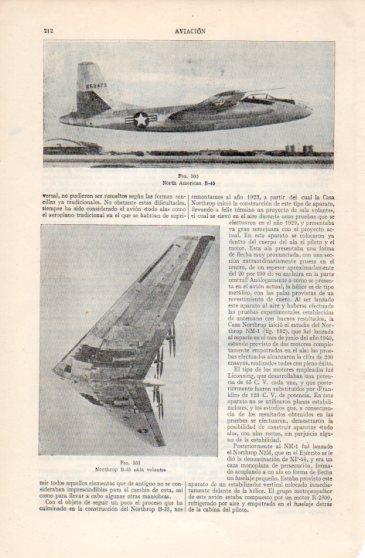 LAMINA V40150: Norty American B-45 y Northrop B-35