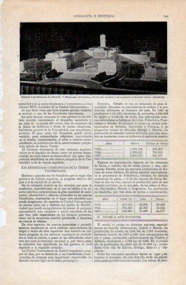 LAMINA V40245: Maquetas de distintas zonas Ciudad Universitaria de Madrid