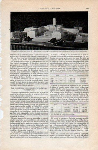LAMINA V40245: Maquetas de distintas zonas Ciudad Universitaria de Madrid