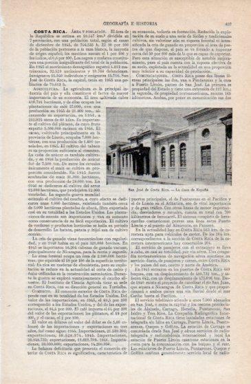 LAMINA V40224: La Casa de España en San Jose de Costa Rica