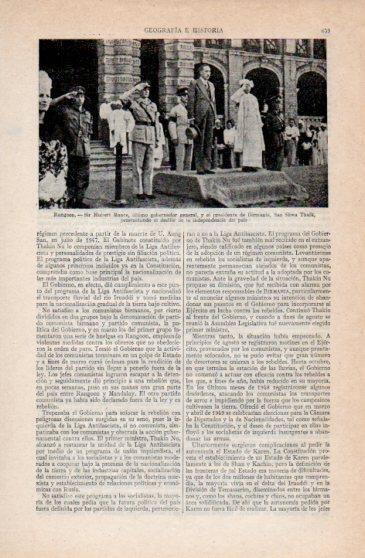 LAMINA V40221: Hubert Rance junto a Sao Shwa Thaik en Ragoon