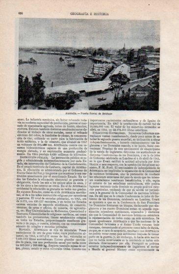 LAMINA V40219: Puerto de Brisbane, Australia