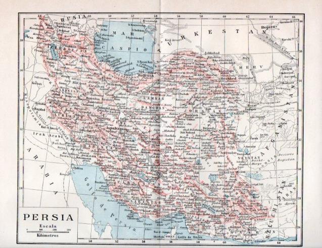 LAMINA V40279: Mapa de Persia