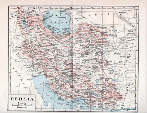 LAMINA V40279: Mapa de Persia