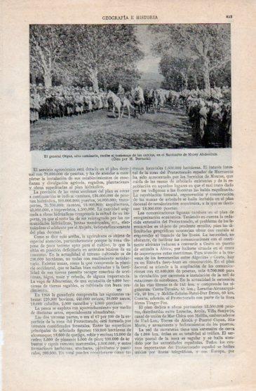 LAMINA V40252: General Orgaz en el Santuario de Muley Abdeselam