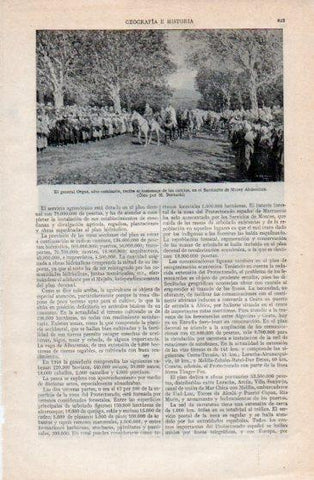 LAMINA V40252: General Orgaz en el Santuario de Muley Abdeselam