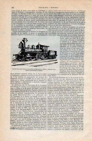 LAMINA V40250: Locomotora del recorrido Barcelona Mataro