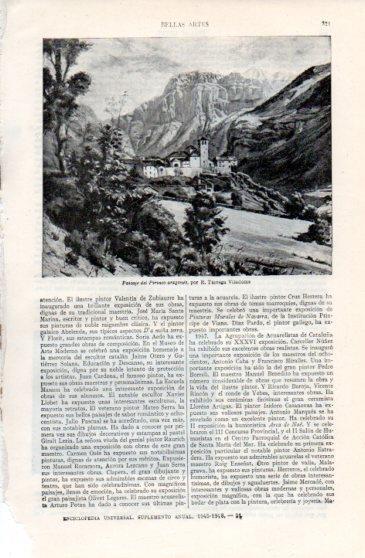 LAMINA V40180: Paisaje del Pirineo aragones por R. Tarregga Viladoms