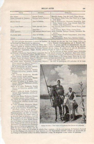 LAMINA V40163: Rafael Rivelles y Juan Calvo en la pelicula Don Quijote de la Mancha