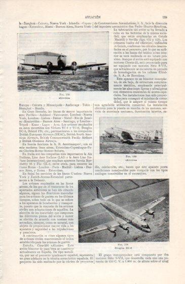 LAMINA V40161: Douglas DC-6 y Alcotan