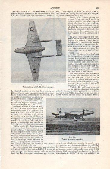 LAMINA V40157: Avion De Havilland Vampire
