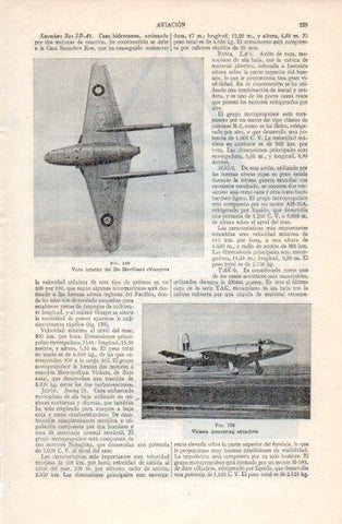 LAMINA V40157: Avion De Havilland Vampire