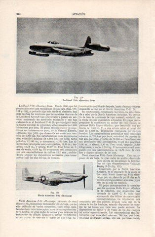 LAMINA V40154: Lockheed P-80 Shootins Star 