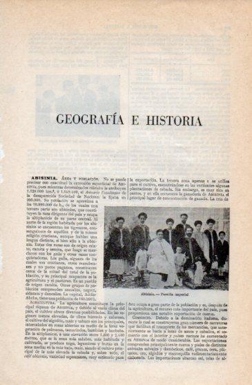 LAMINA V40212: Familia imperial de Abisinia
