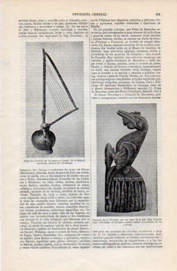 LAMINA V40209: Arpa de Kruman de los pamues
