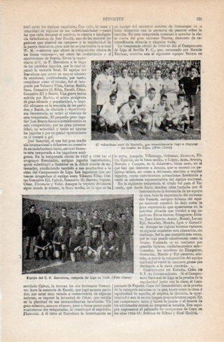 LAMINA V40201: C. F. Barcelona campeon Liga 1948