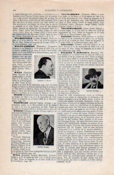 LAMINA V40187: Ignacio Zuloaga, Orville Wright y Enrique J. Wood