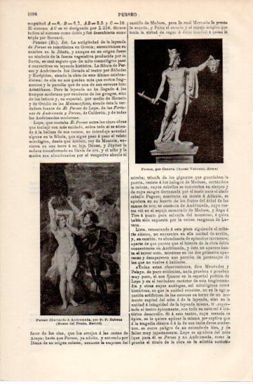 LAMINA V39832: Perseo escultura por Canova
