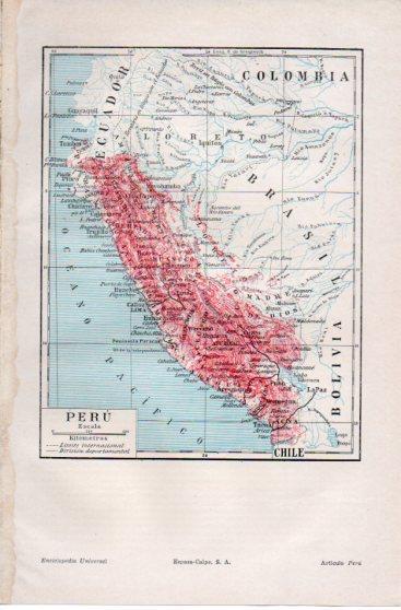 LAMINA V39853: Mapa de Peru