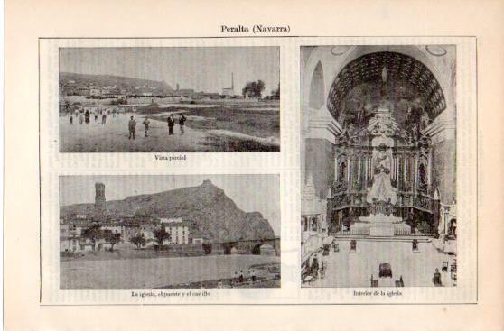 LAMINA V39877: Vistas de Peralta, Navarra